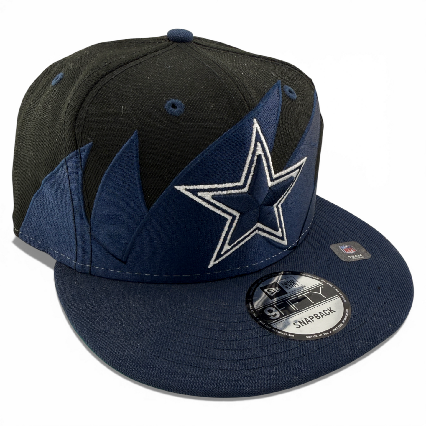 New Era Dallas Cowboys NFL Retro Wave Sharktooth Neon 9Fifty Snapback Hat Cap