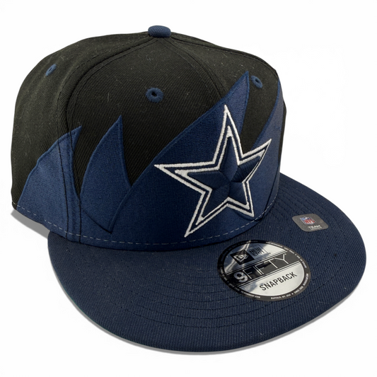 New Era Dallas Cowboys NFL Retro Wave Sharktooth Neon 9Fifty Snapback Hat Cap