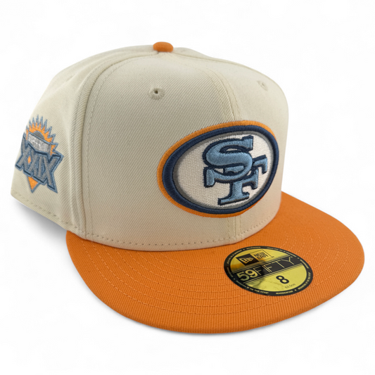 New Era San Fransisco 49ers NFL Pastel Punch Creamsicle 59FIFTY Fitted Hat Cap