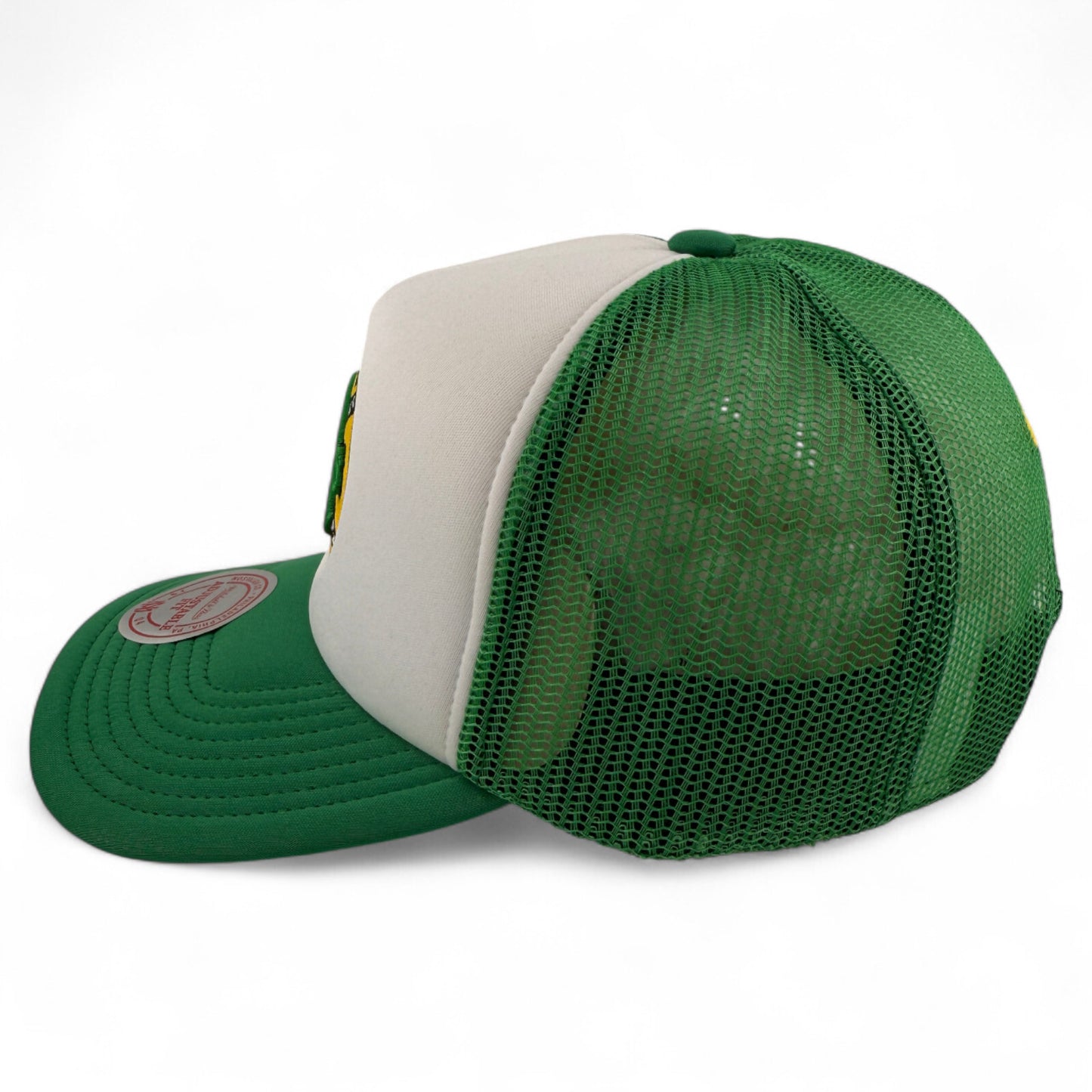 Mitchell & Ness Oakland Athletics A's A-Frame Foam Trucker Adjustable Snapback
