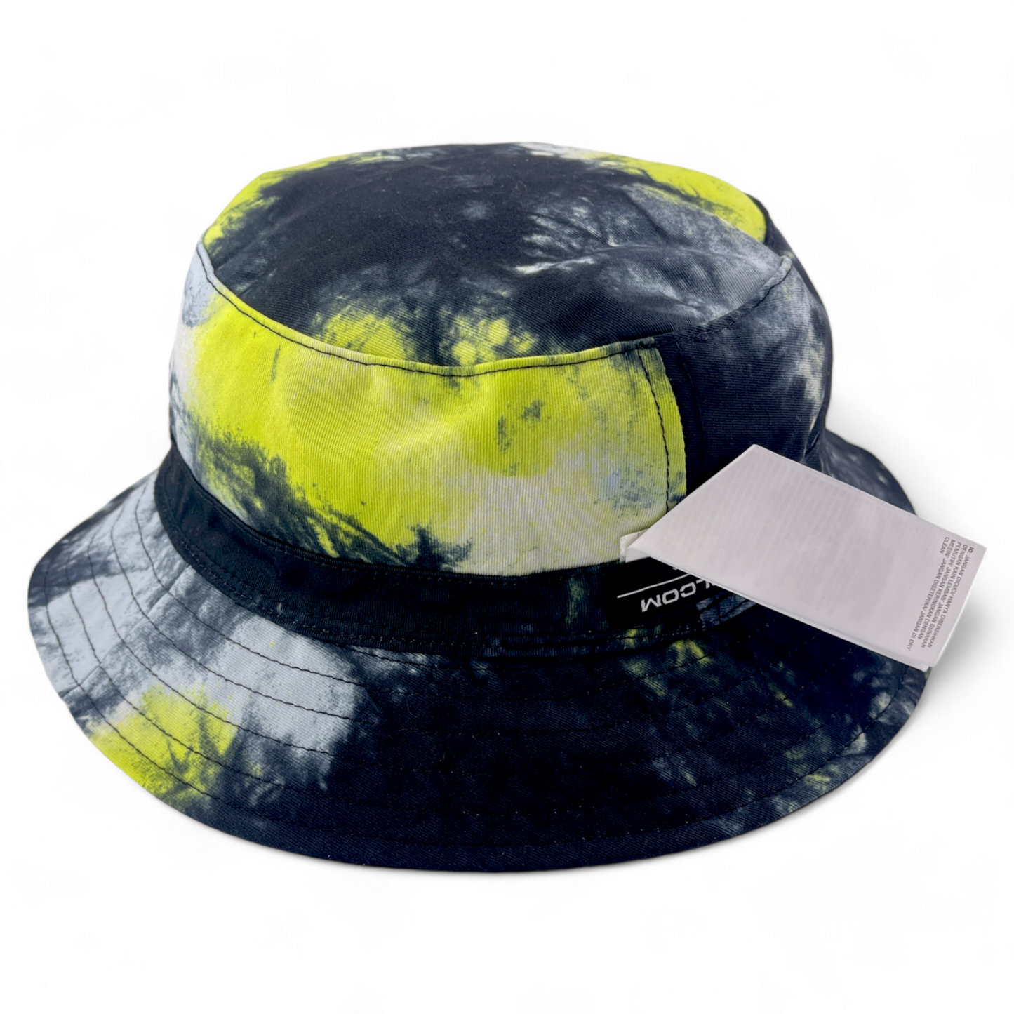 Volcom "Rev" Black/Limeade Lime Green/Yellow Reversible Boonie Bucket Hat