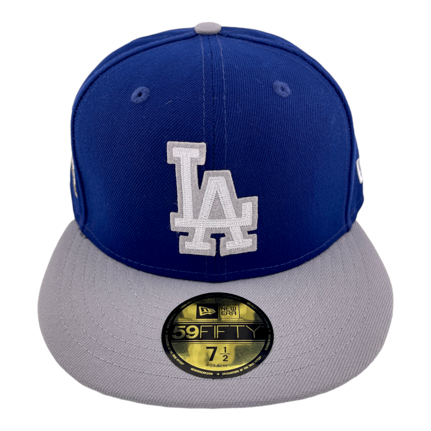 New Era Los Angeles Dodgers 2020 World Series Letterman Back Grey UV 59FIFTY Hat Cap