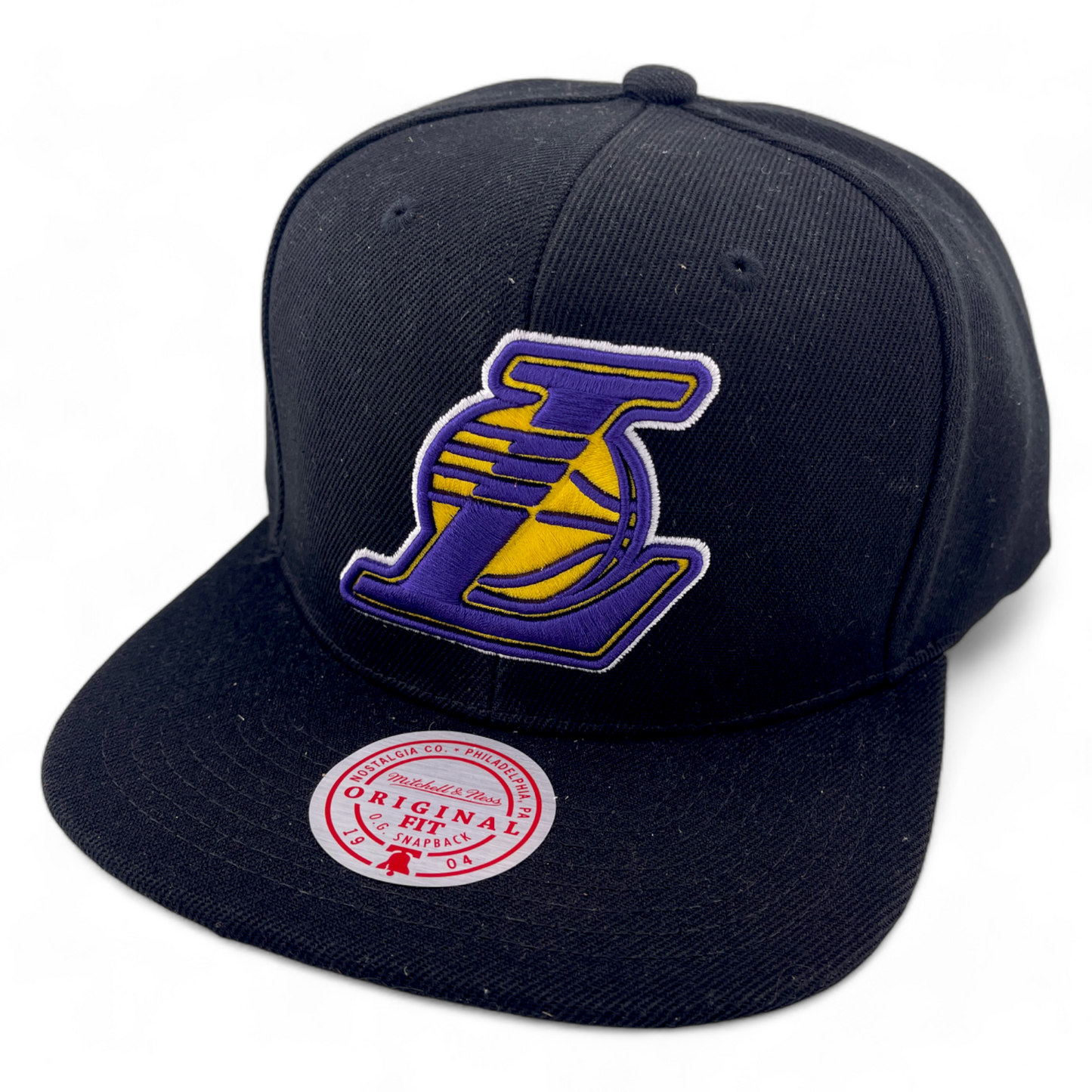 Mitchell & Ness Los Angeles Lakers NBA Core Basic "L" Logo Snapback Hat Cap