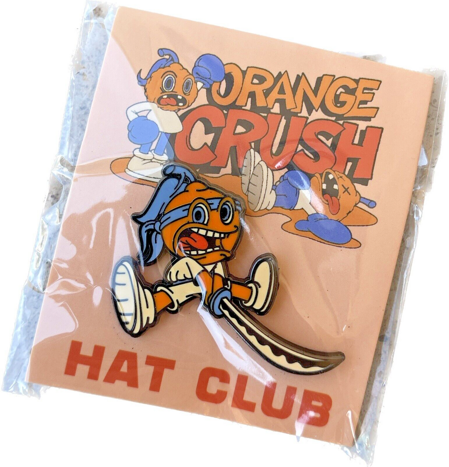 Hat Club X Orange Crush Exclusive Samurai Enamel 1" inch Lapel Hat Pin