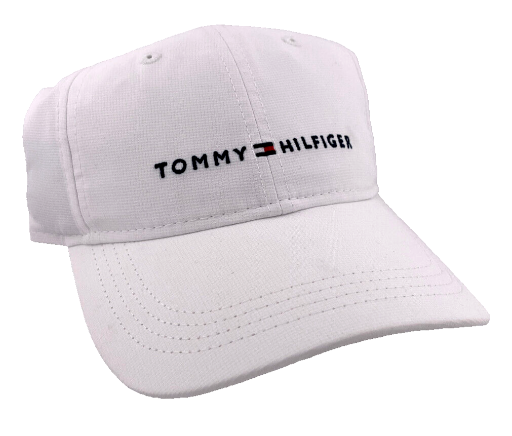 NEW Tommy Hilfiger Logo Sport Classic White Dad Baseball Cap Adjustable Hat