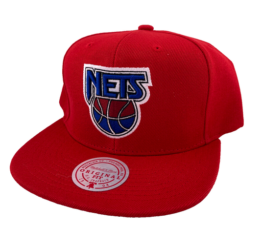 Mitchell & Ness Brooklyn Nets NBA HWC Core Basic Red/Green UV Snapback Hat