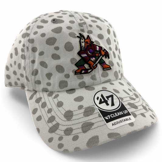 '47 Brand Arizona Coyotes NHL Cheetah Camo Print Clean Up Adjustable Dad Hat Cap