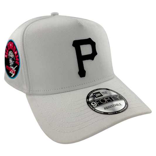 New Era Pittsburgh Pirates MLB White Tropical UV 9FORTY A-Frame Snapback Hat Cap