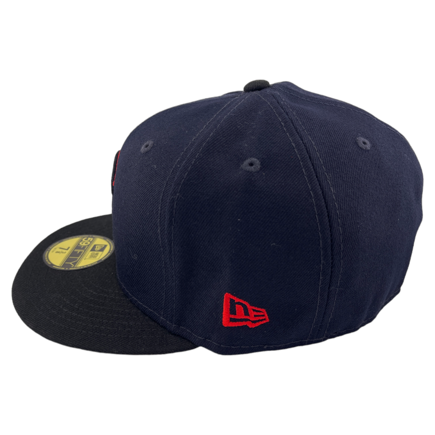 New Era Boston Red Sox MLB Stadium Patch Navy Black/Red UV 59Fifty Fitted Hat Cap