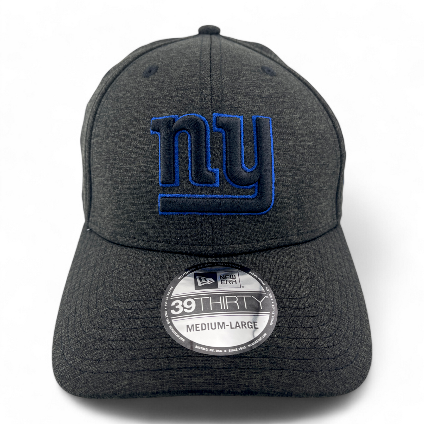 New Era New York Giants NFL Shadow Land Heathered Grey 39Thirty Flex Fit Hat Cap