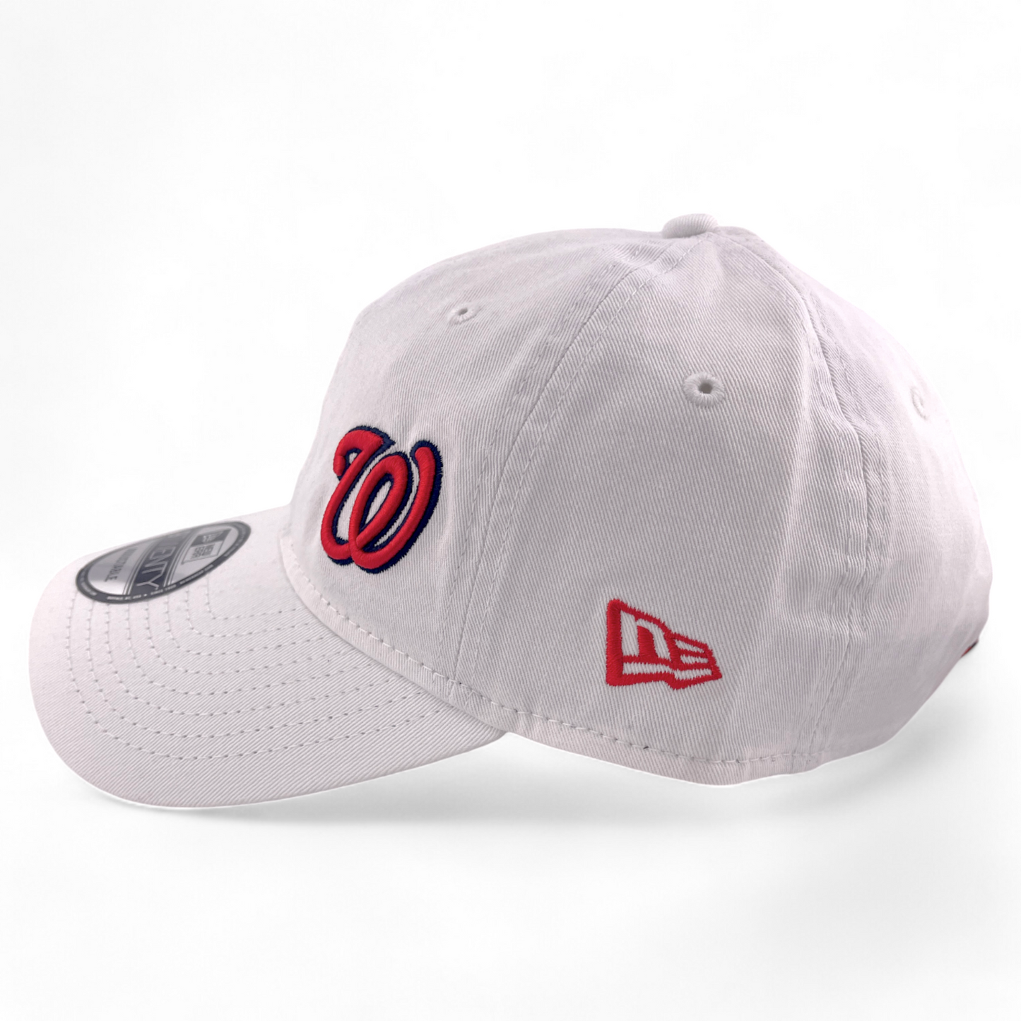 New Era Washington Nationals MLB Court Sport White 9Twenty Adjustable Dad Hat