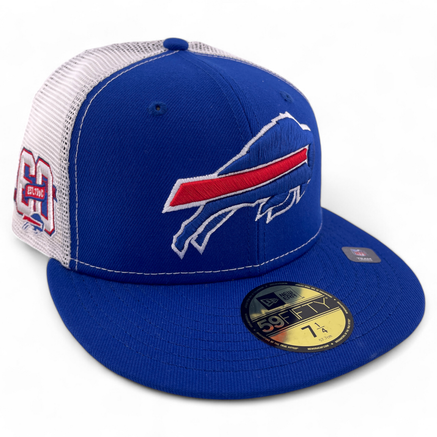 New Era Buffalo Bills NFL 60th Season Rearview Mesh Back 59FIFTY Fitted Hat Cap