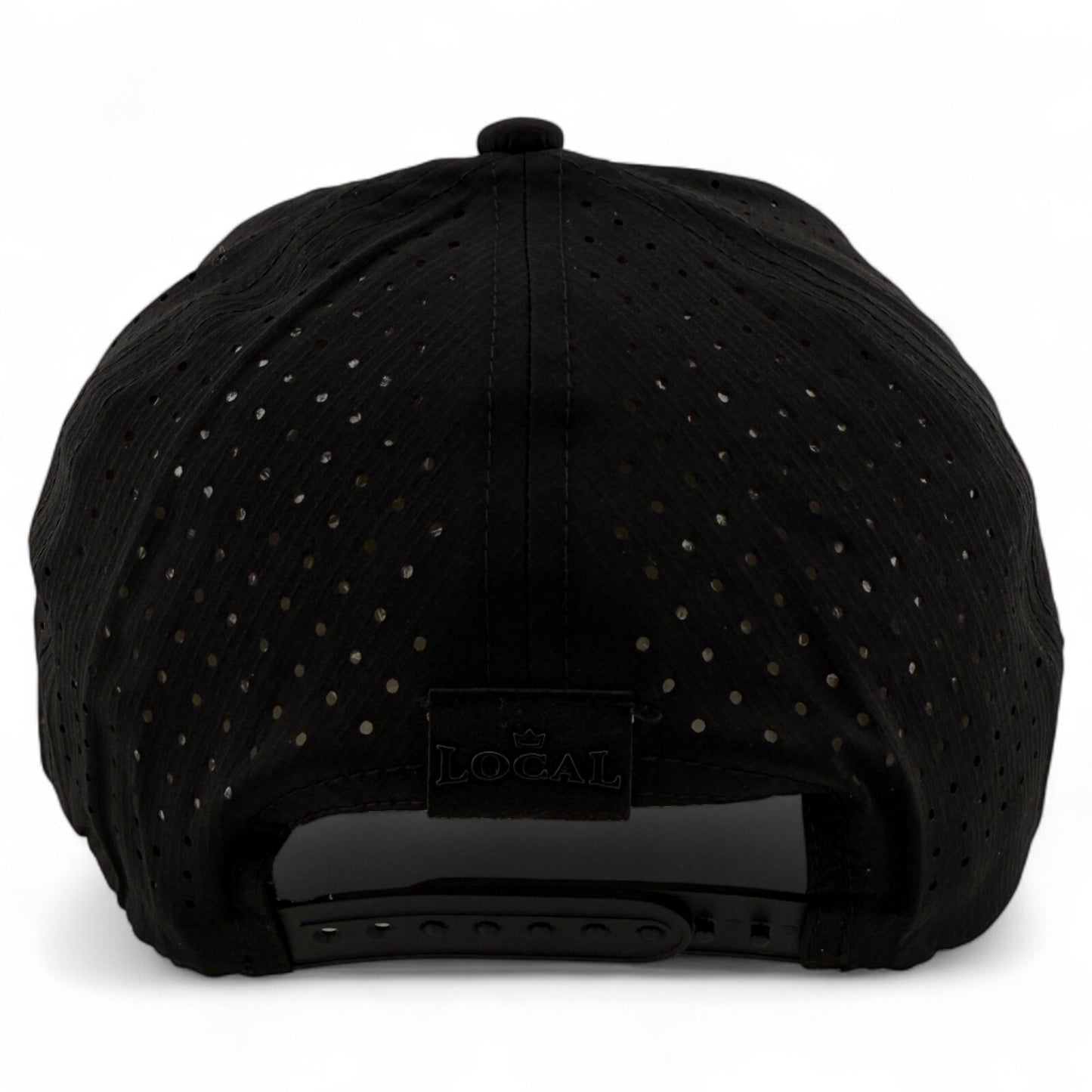 Local Crowns Australia Flag Rubber Patch Sport Black Adjustable Snapback Hat Cap