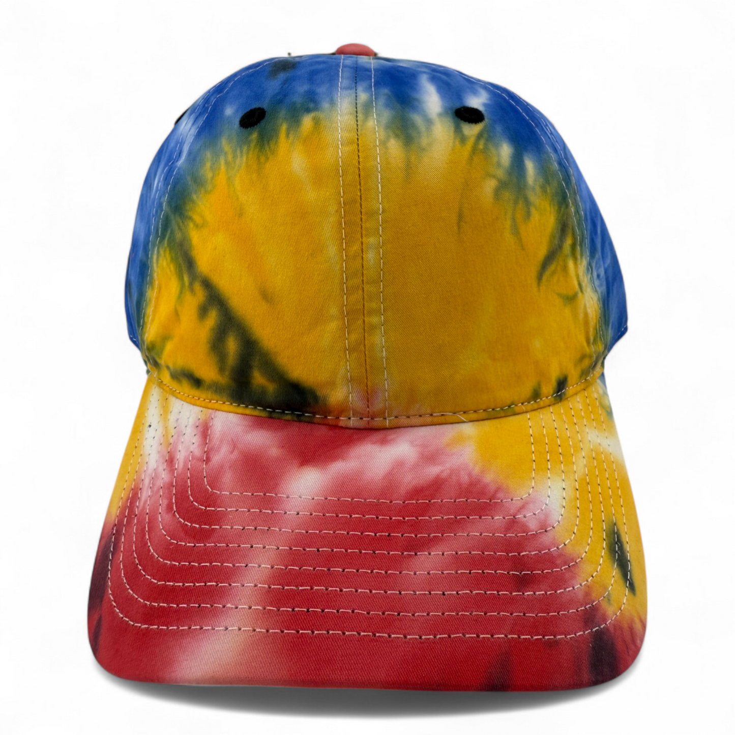 The Game GB482 Black Rainbow Tie Dye Blank Twill Unstructured Adjustable Dad Hat