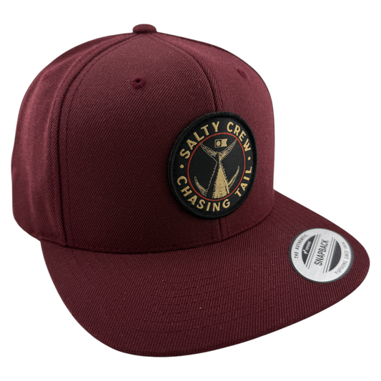 Salty Crew Tailgate 6-Panel Maroon Burgundy SnapBack Adjustable Hat Cap