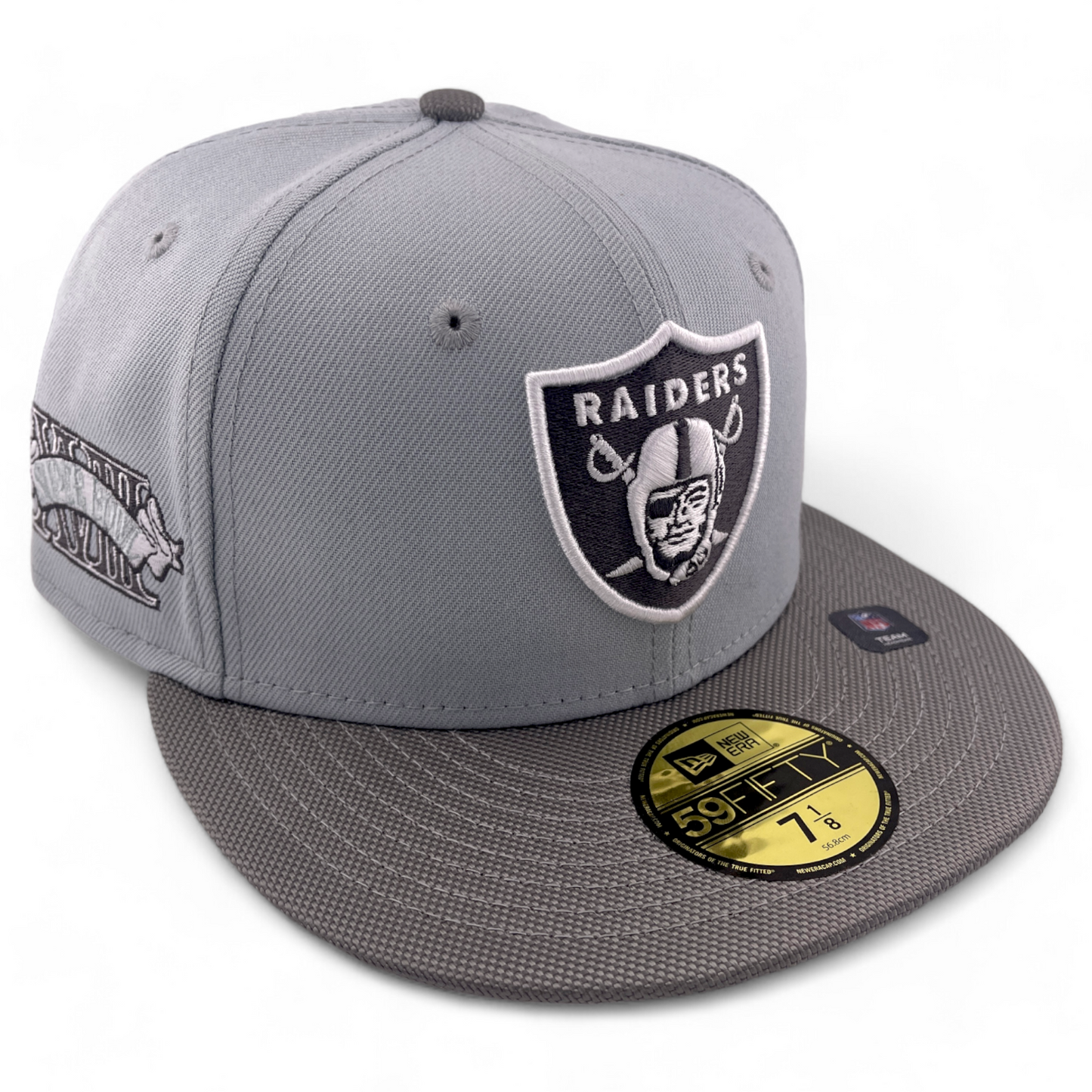 New Era Las Vegas Raiders NFL Active Pack Silver Brim 59Fifty Fitted Hat Cap