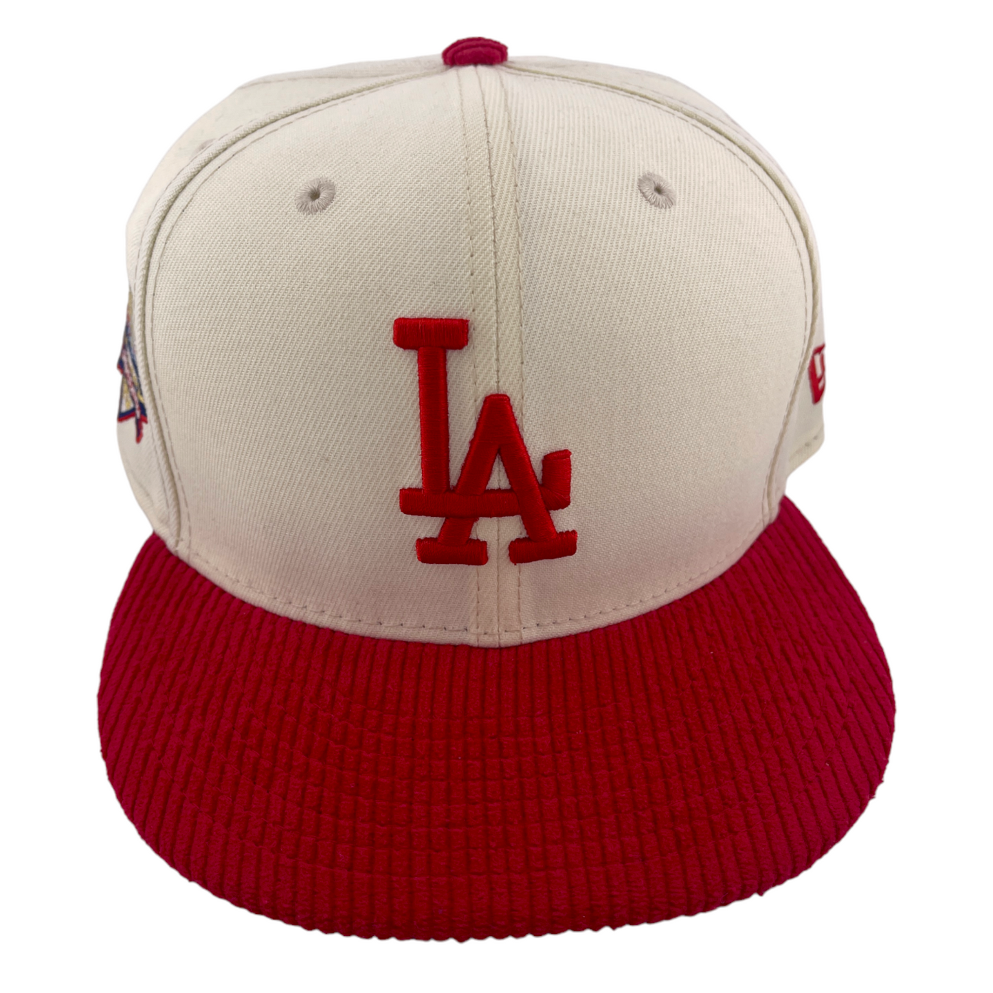 New Era Los Angeles Dodgers Chrome Corduroy 40th Annversary Red 59FIFTY Hat Cap