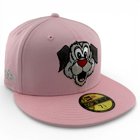 New Era Worcester Red Sox WooSox MiLB Pink Woofster Dog 59Fifty Fitted Hat Cap