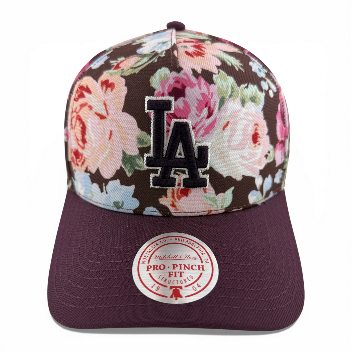 Mitchell & Ness Los Angeles Dodgers Floral A-Frame Pro Pinch Snapback Adjustable