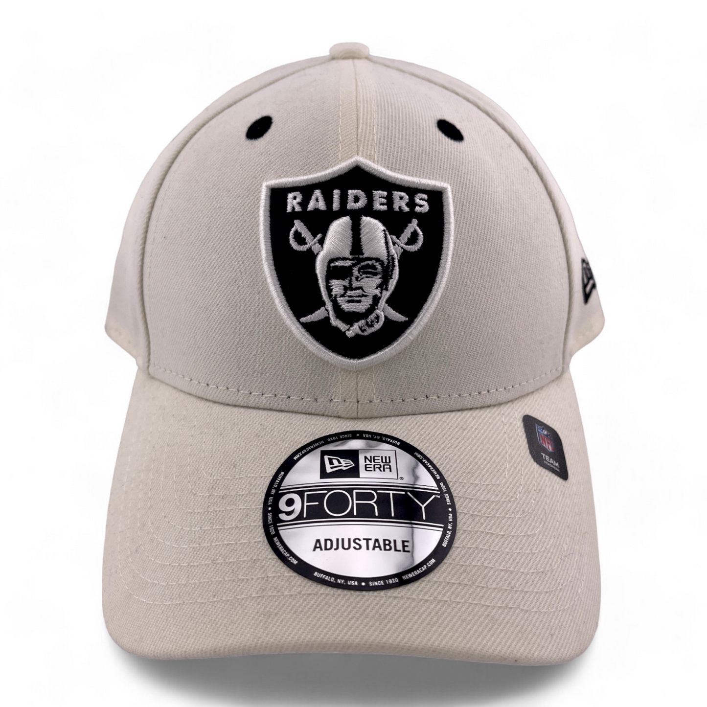 ~NEW DROP~ New Era Las Vegas Raiders NFL White Wine Pack 9Forty Snapback Adjustable Hat Cap