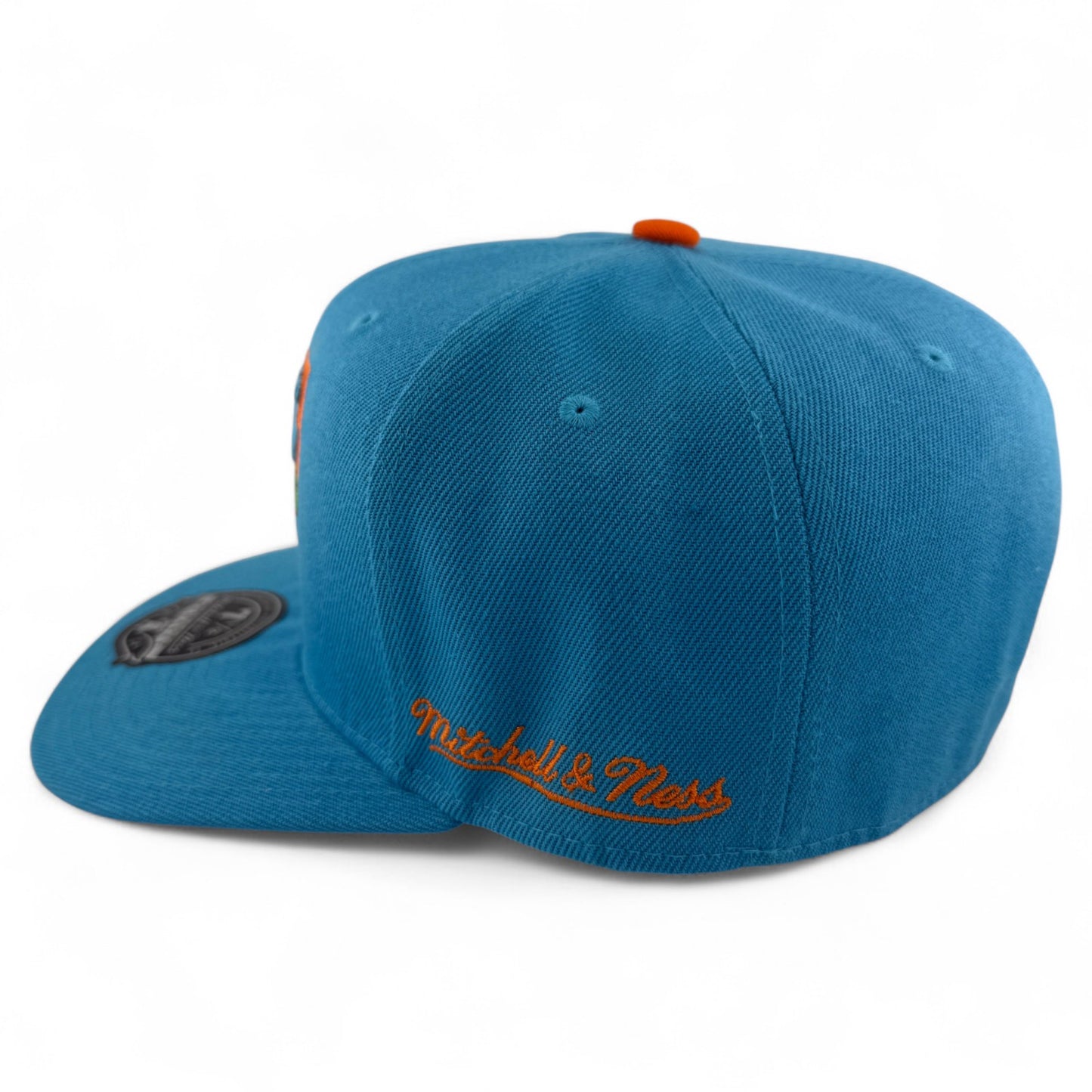 Mitchell & Ness New Jersey Nets NBA Mystery Van Teal Dynasty Fitted Hat Cap