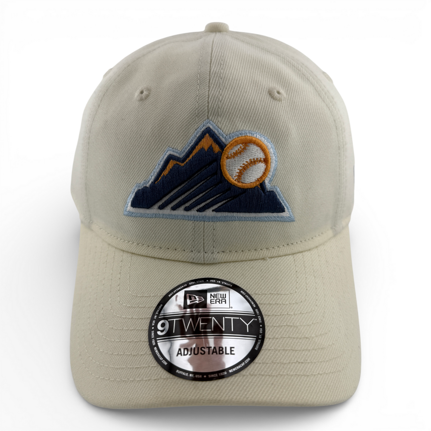 New Era Colorado Rockies MLB Pastel Cream Ivory 9Twenty Adjustable Dad Hat Cap