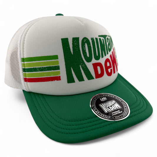 Mountain Dew Lids Exclusive Vintage Look Foam Trucker Adjustable Snapback Hat