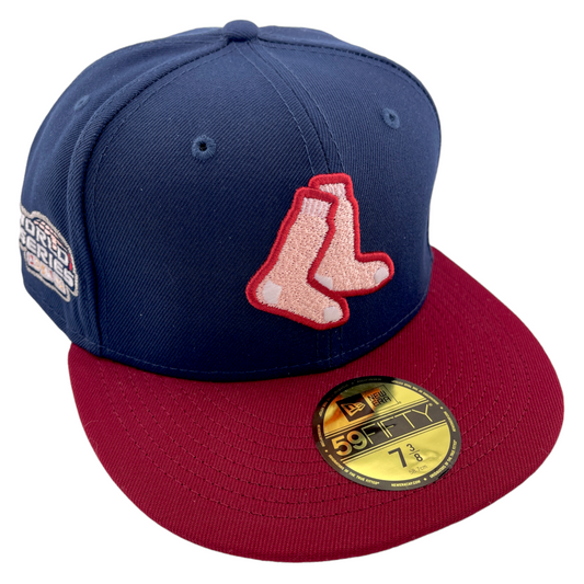 New Era Boston Red Sox MLB 2004 World Series Patch Navy 59Fifty Fitted Hat Cap