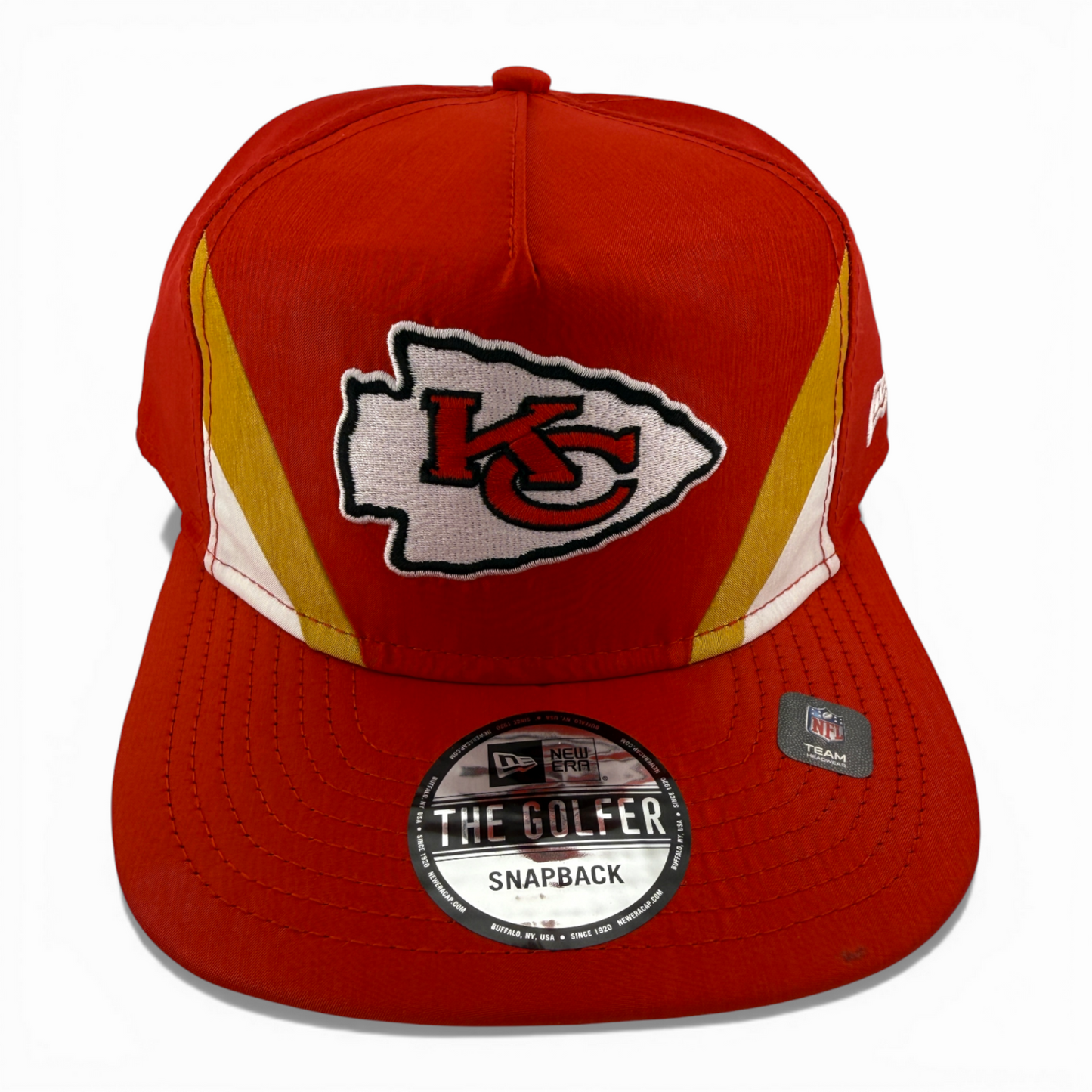 New Era Kansas City Chiefs Retro Nylon Golfer A-Frame Snapback Adjustable Hat