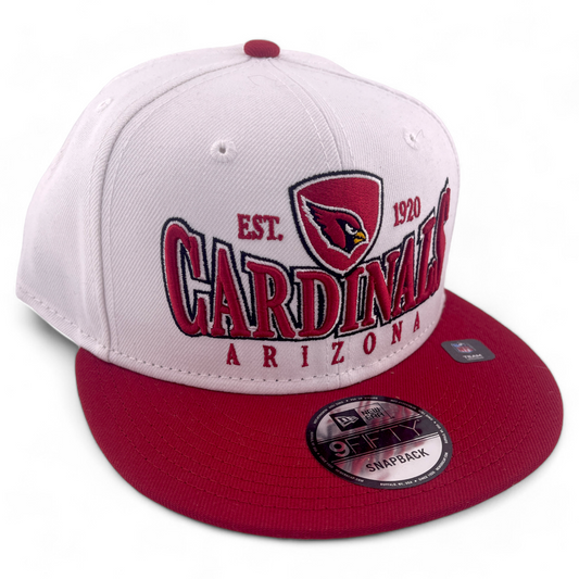 New Era Arizona Cardinals NFL Crest Logo Pack 9FIFTY Snapback Adjustable Hat Cap