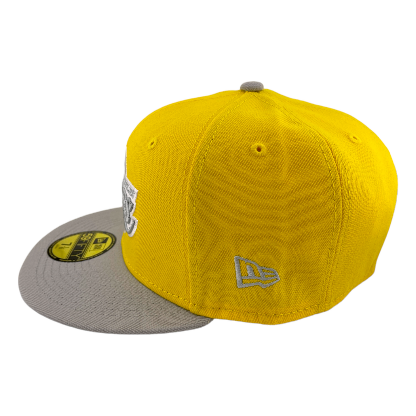 New Era Los Angeles Lakers 2 Tone Color Pack Yellow/Grey UV 59Fifty Fitted Hat Cap