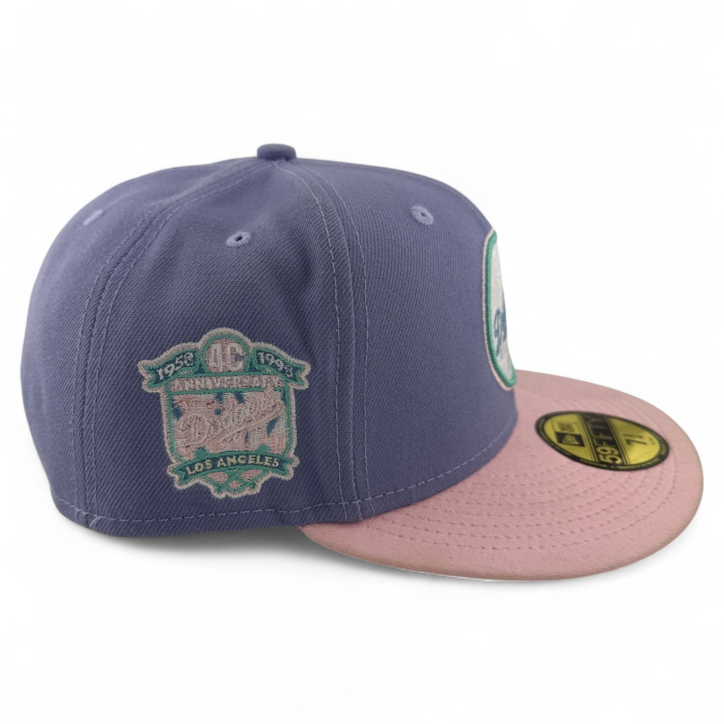 New Era Los Angeles Dodgers MLB 55th Anniversary Lavender 59FIFTY Fitted Hat Cap