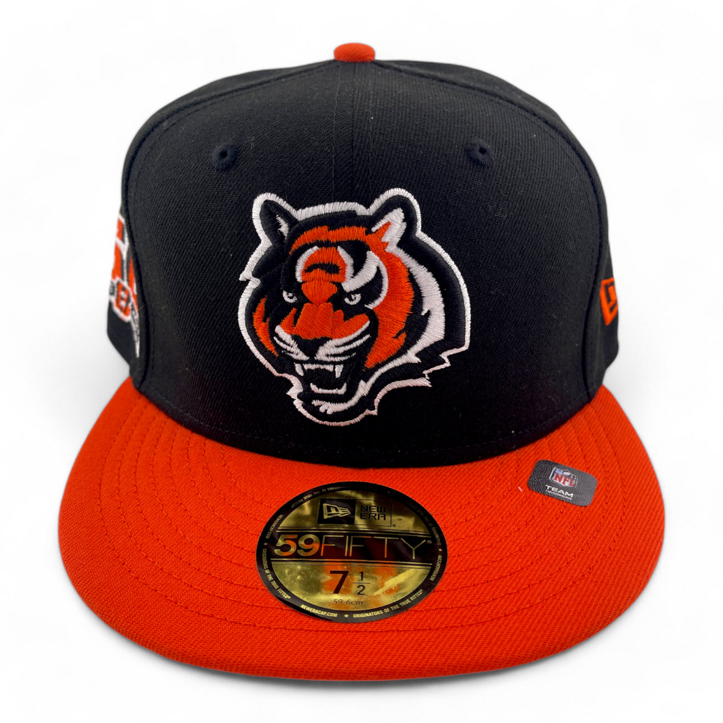 New Era Cincinnati Bengals NFL 2-Tone Black Pack 50th 59FIFTY Fitted Hat Cap