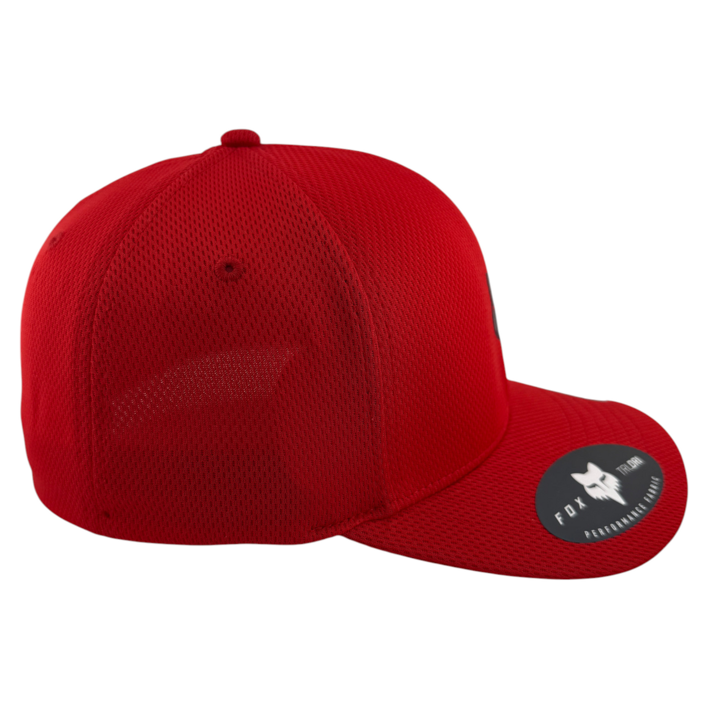 Fox Racing Fox Head Tech Logo Red Sport Neo Mesh Stretch Flex Fit Hat Cap