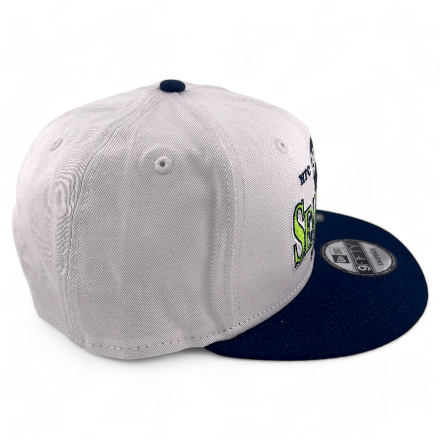 New Era Seattle Seahawks NFL Retro Title Logo 9FIFTY Snapback Adjustable Hat Cap