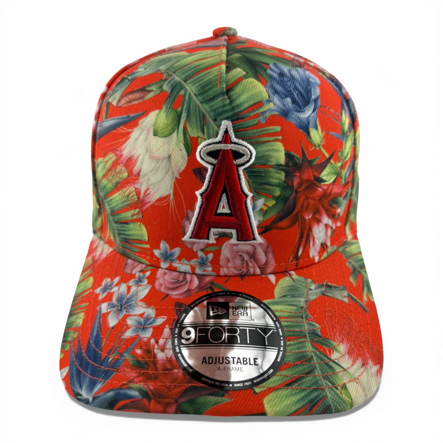New Era Los Angeles Angels MLB Floral A-Frame 9Forty Snapback Adjustable Hat Cap