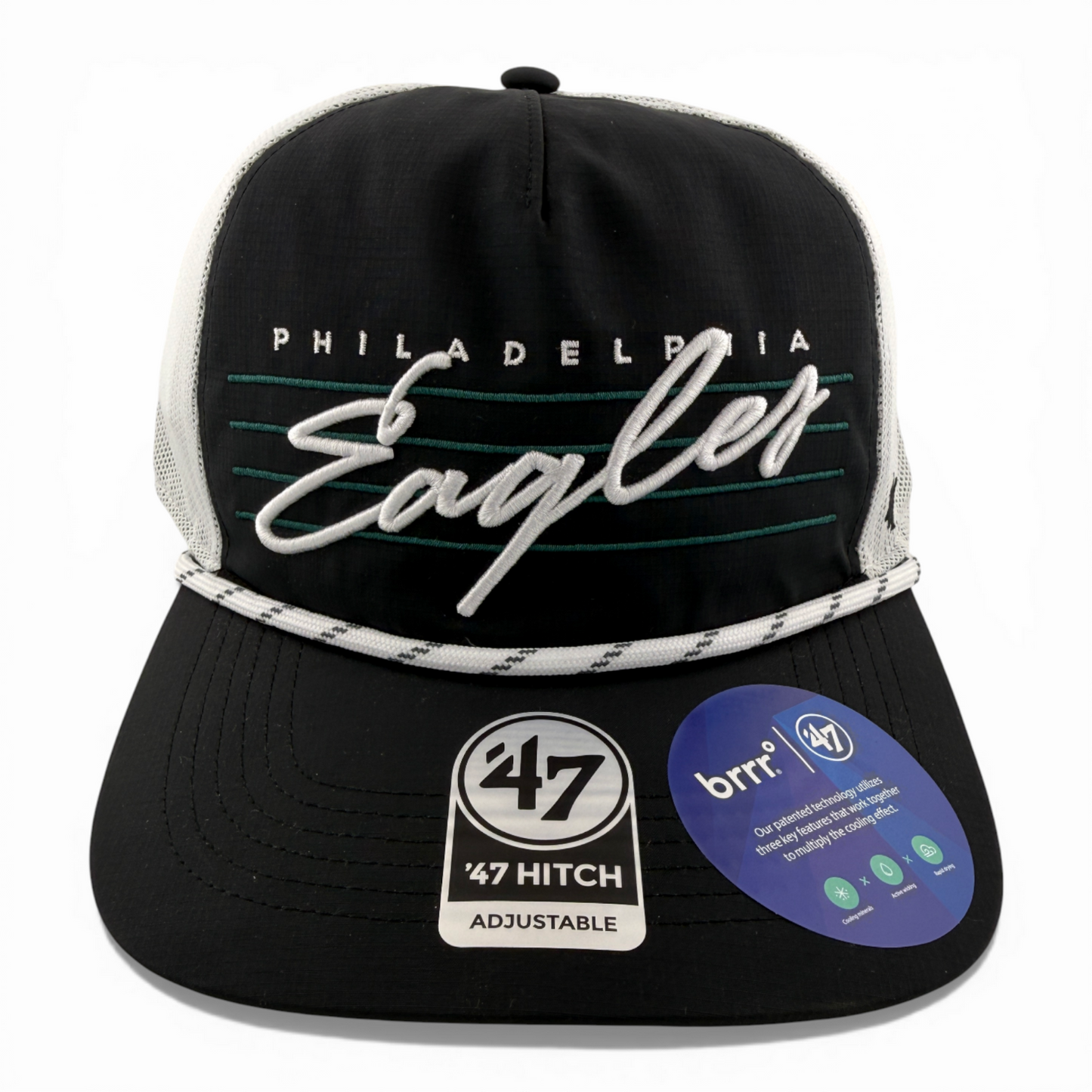'47 Brand Philadelphia Eagles Downburst brrr Hitch A-Frame Snapback Adjustable