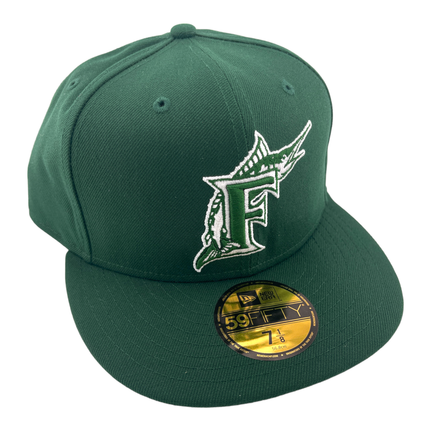 New Era Florida Marlins Miami Dark Green Pack Hunter/Grey UV 59FIFTY Fitted Hat Cap