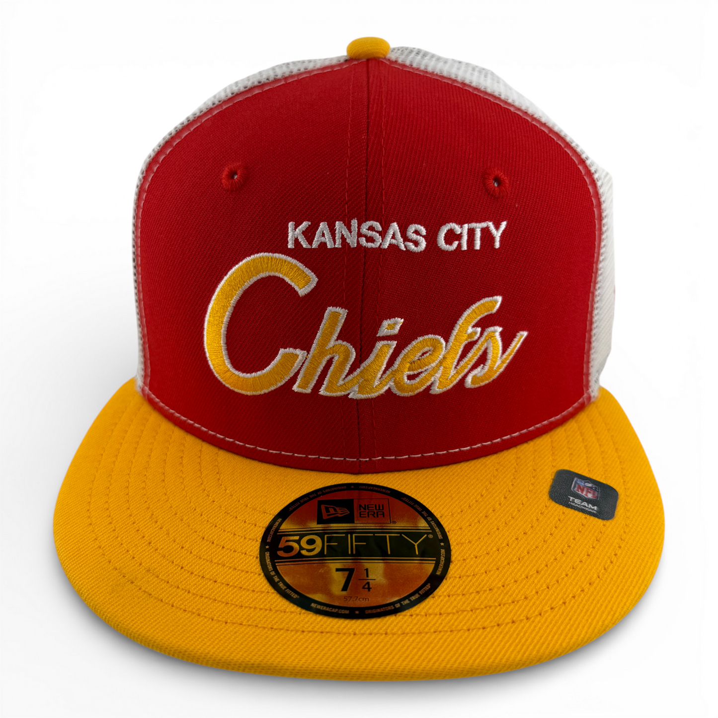 New Era Kansas City Chiefs NFL Draft ‘04 Lids Script Mesh 59FIFTY Fitted Hat Cap