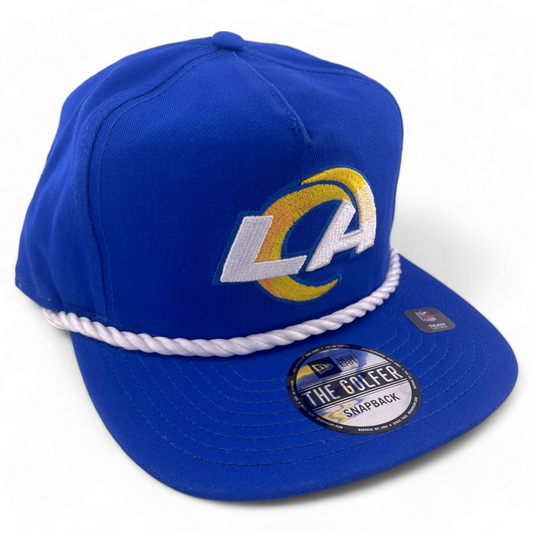 New Era Los Angeles Rams NFL The Golfer Rope A-Frame Snapback Adjustable Hat Cap