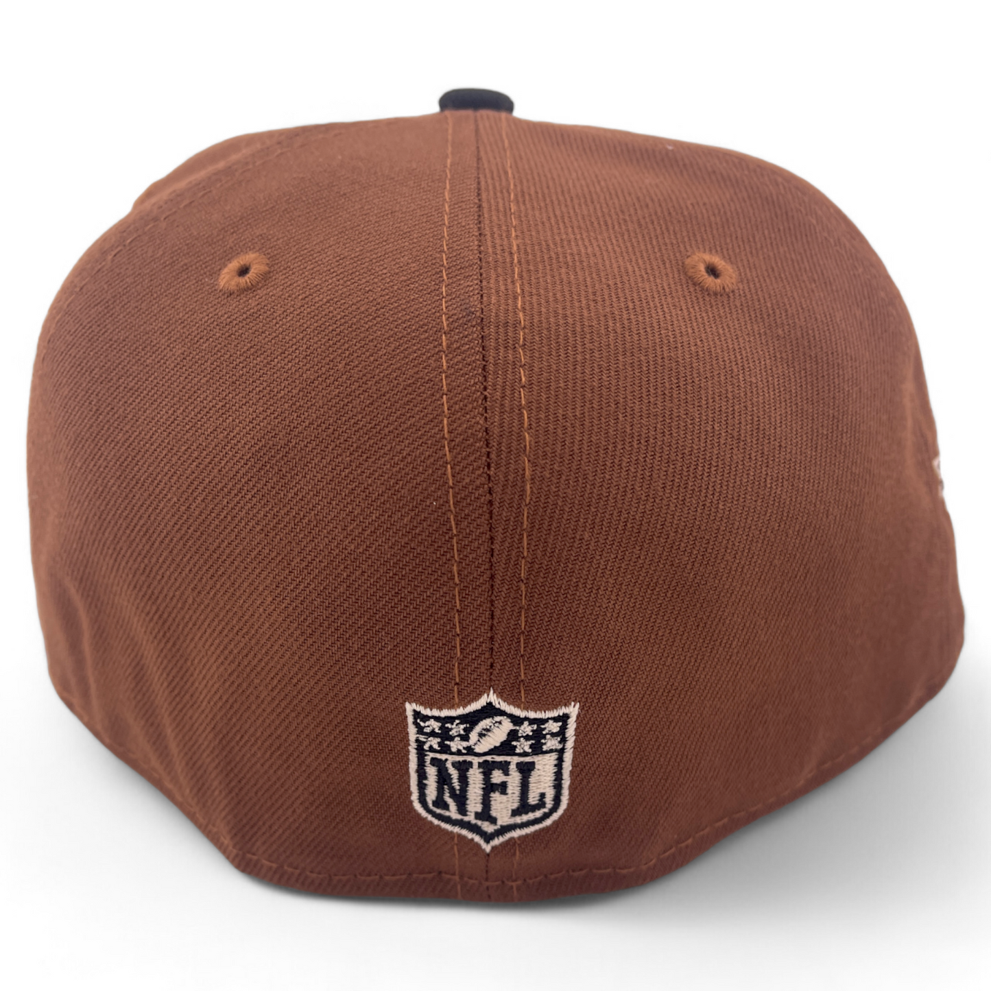 New Era Las Vegas Raiders NFL Harvest Pack 50th Patch Tan 59Fifty Fitted Hat Cap