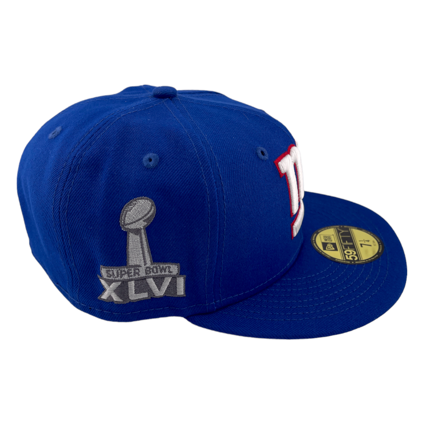 New Era New York Giants Super Bowl XLVI Patch Blue/Grey UV 59Fifty Fitted Hat Cap