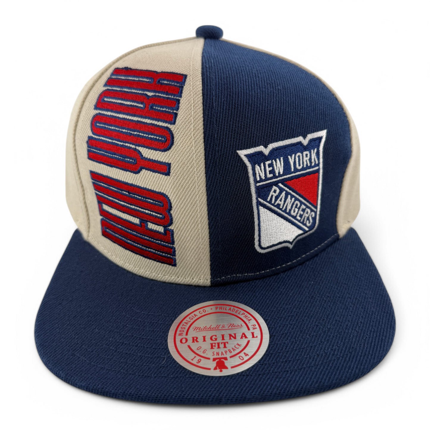 Mitchell & Ness New York Rangers NHL Pop Panel Original Fit Snapback Hat Cap
