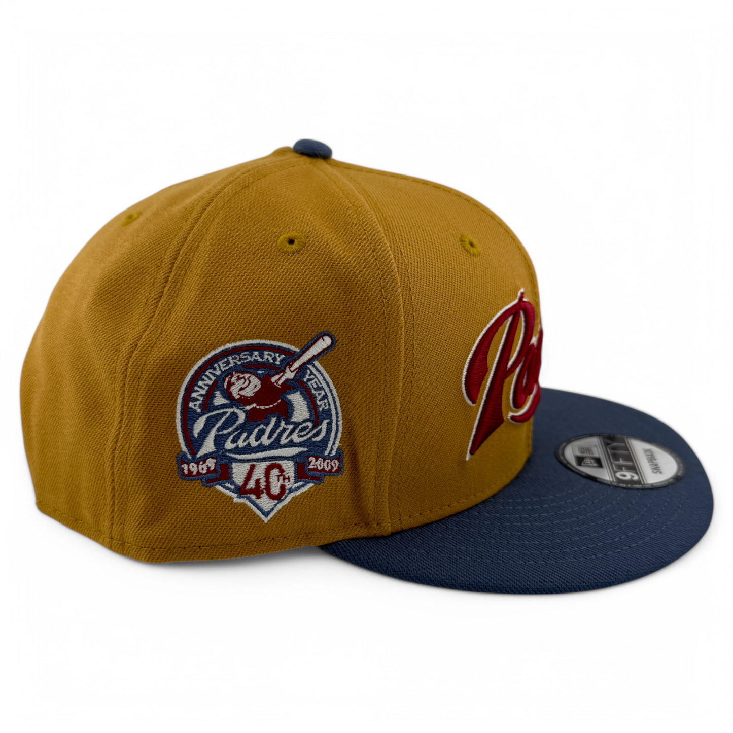 New Era San Diego Padres MLB Panama Tan 9FIFTY Snapback Adjustable Hat Cap