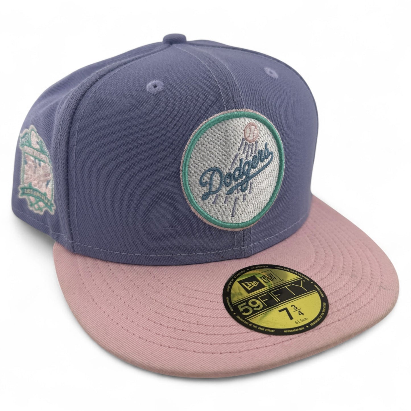 New Era Los Angeles Dodgers MLB 55th Anniversary Lavender 59FIFTY Fitted Hat Cap