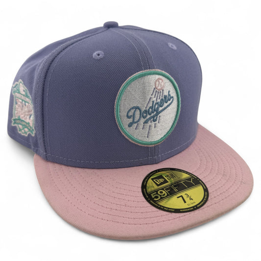 New Era Los Angeles Dodgers MLB 55th Anniversary Lavender 59FIFTY Fitted Hat Cap
