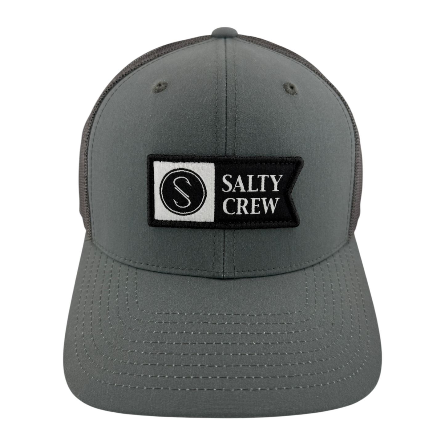 Salty Crew Pinnacle 2 Retro Moss Coal  Mesh back Trucker SnapBack Adjustable Hat
