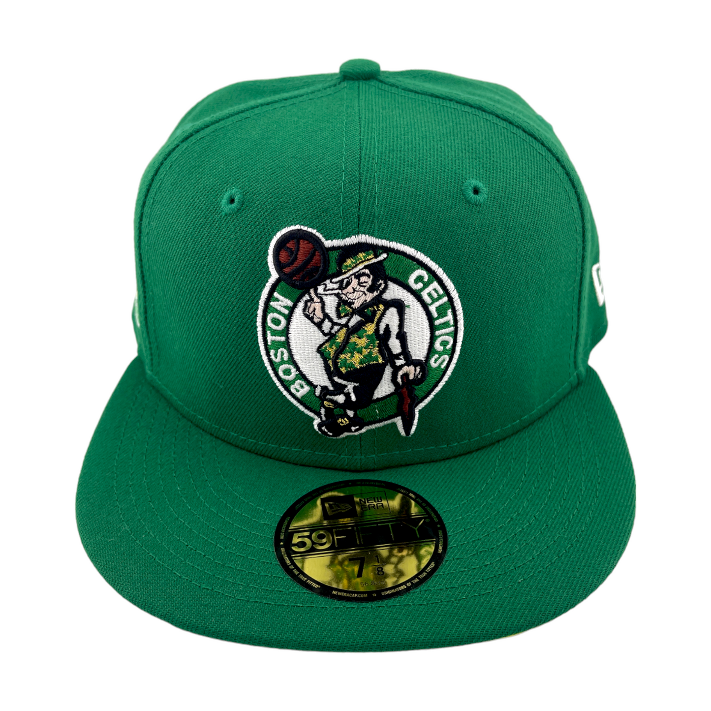 New Era Boston Celtics 17x Champions Patch Green/Yellow UV 59Fifty Fitted Hat