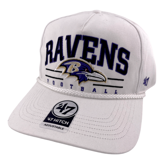 '47 Brand Baltimore Ravens NFL Roscoe Hitch A-Frame Snapback Adjustable Hat Cap