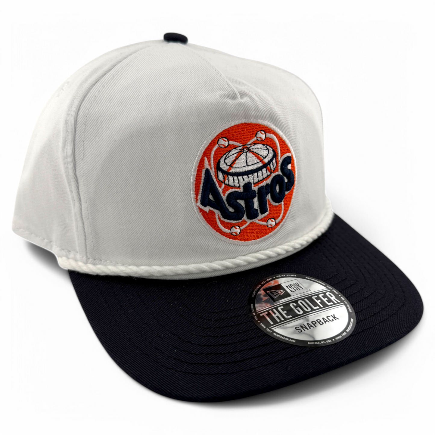 New Era Houston Astros Astrodome The Golfer Rope A-Frame Snapback Adjustable Hat